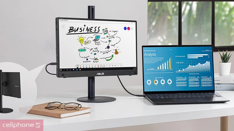 Kết nối màn hình di động Asus Zenscreen Touch MB16AMTR 16 inch