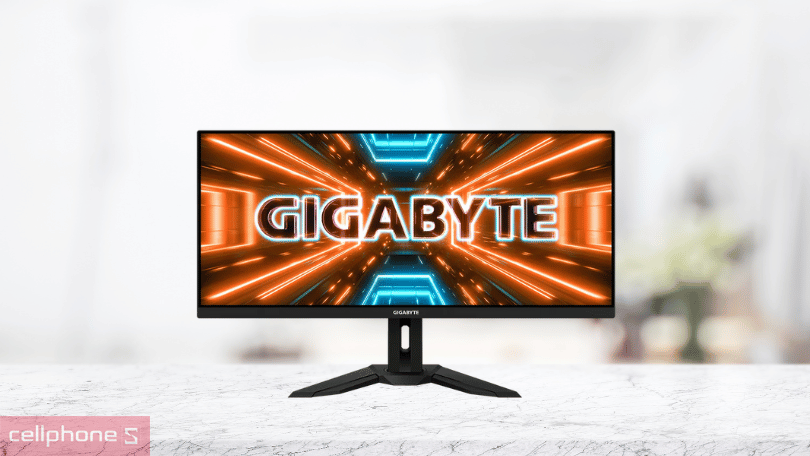 Màn hình GIGABYTE M34WQ 34 inch - Thiết kế hầm hố, khung hình rộng mở