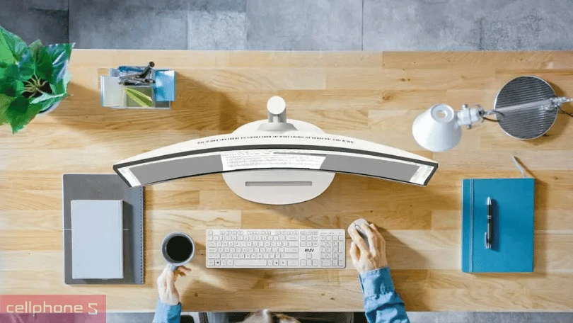 Công nghệ hiển thị hiện đại của màn hình cong MSI Modern MD342CQPW Type C PD 98W 34 inch