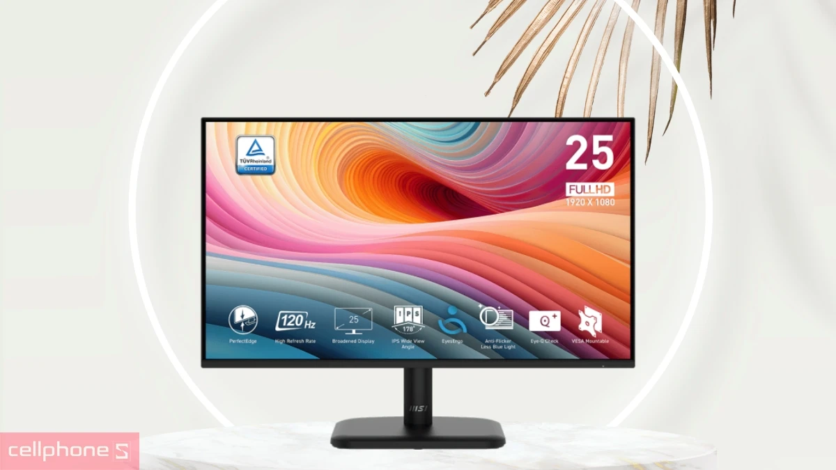 Màn hình MSI Pro MP251L E2 25 inch – Tần số quét 120Hz, phản hồi 1ms mượt mà