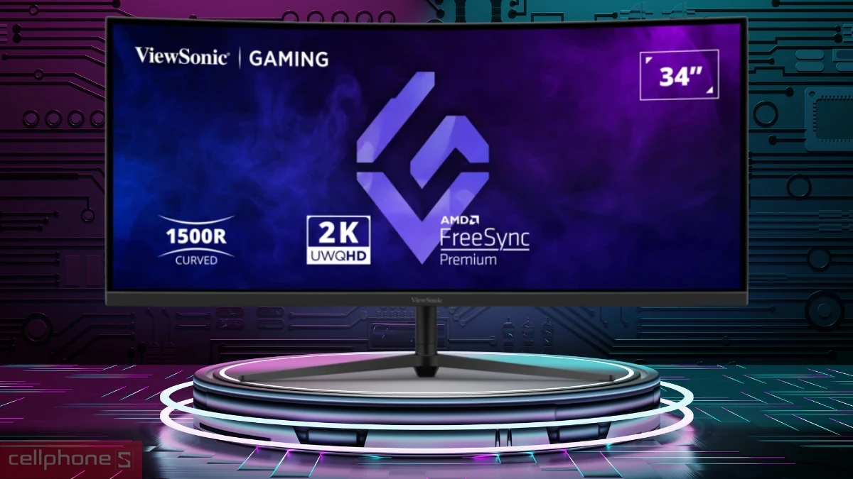 Thiết kế màn hình gaming ViewSonic VX3418C-2K 34 inch