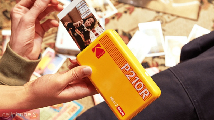 Máy in ảnh Kodak Mini 2 P210R - Combo - In dễ dàng, ảnh chất lượng cao 