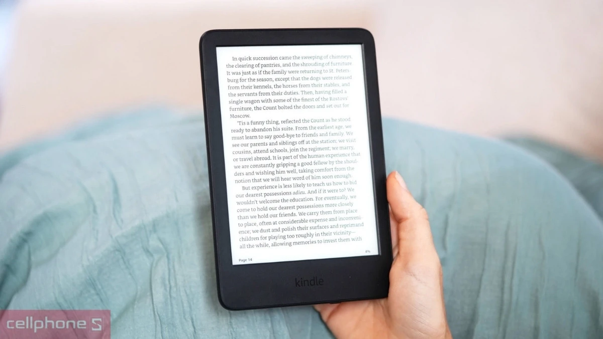Màn hình E-Ink êm mắt, chống chói như giấy thật