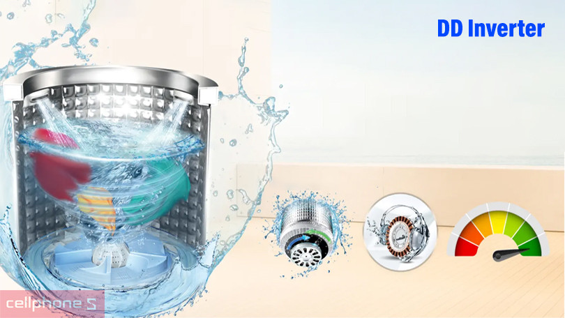 Điện năng tiêu thụ của máy giặt Aqua cửa trên 12kg (AQW-DR120HT.BK)