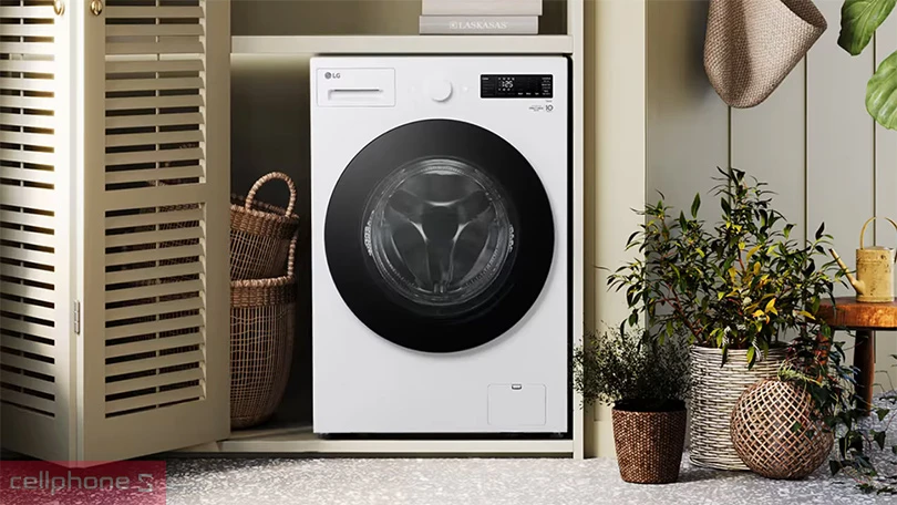 Chu trình giặt máy giặt LG AI Inverter cửa ngang 15kg (F2515SNTG)