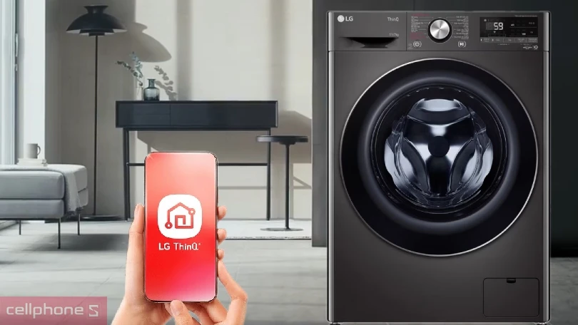 Hướng dẫn kết nối máy giặt sấy LG giặt 11kg - sấy 7kg FV1411D4B với smartphone