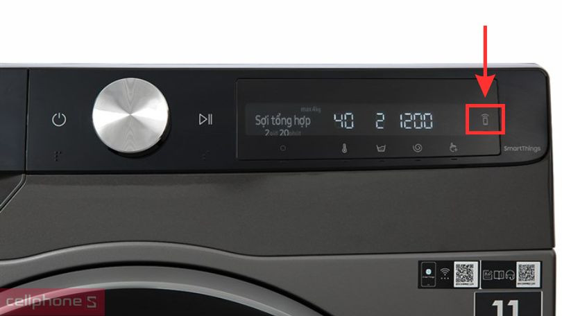 Điều khiển máy giặt Samsung Inverter 10kg WW10T634DLX/SV qua điện thoại