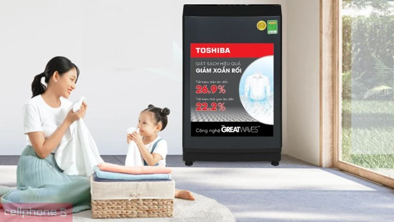 Thiết kế máy giặt Toshiba inverter 9kg AW-M1000FV(MK)