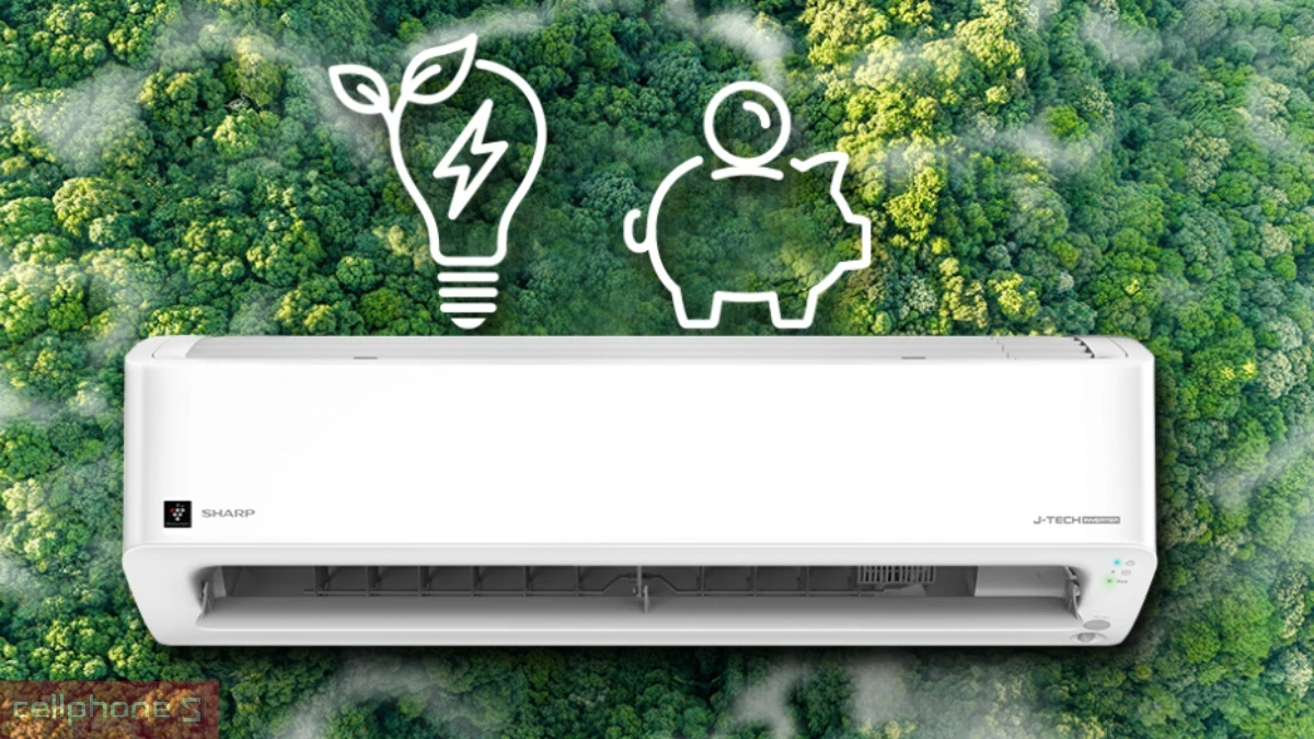 Máy lạnh Sharp trang bị công nghệ J-Tech Inverter với 15 cấp độ làm lạnh