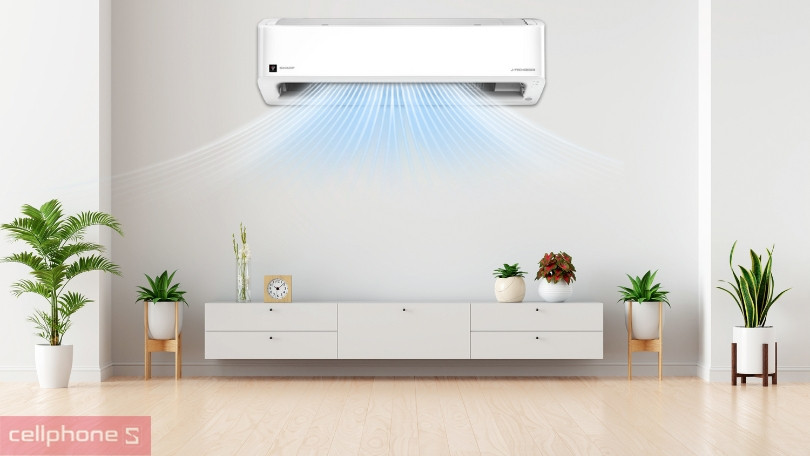 Hiệu suất làm mát của máy lạnh Sharp Inverter AH-XP10CMW 1 HP