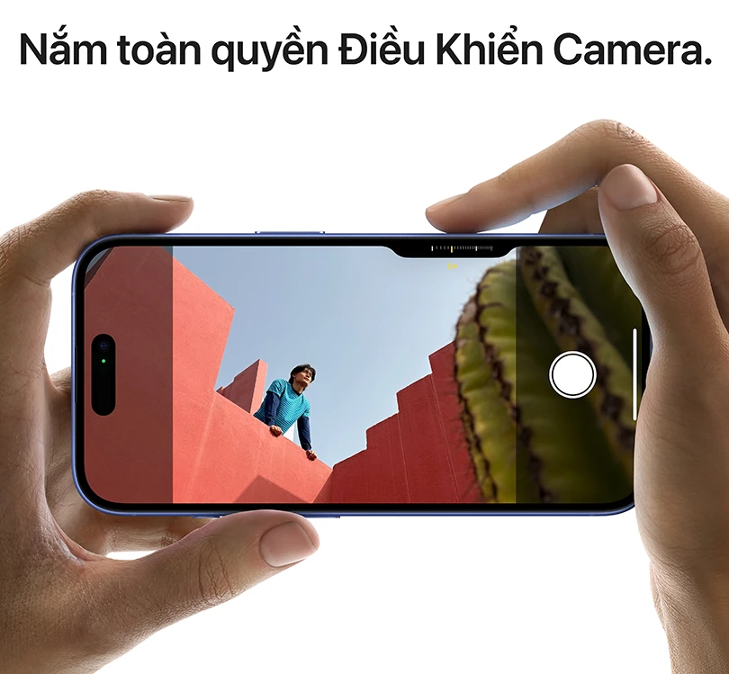 Nút điều khiển trên điện thoại iPhone 16 Plus