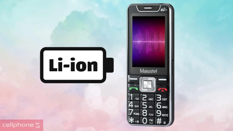 Điện thoại Masstel IZI 55 4G - Thiết kế bền bỉ, dung lượng pin lớn