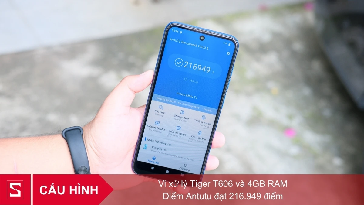 Cấu hình điện thoại Meizu MBLU 21