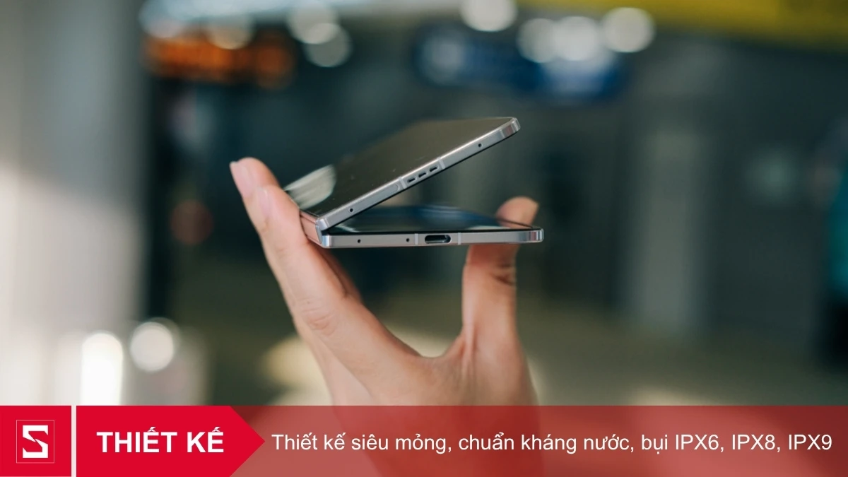 Thiết kế siêu mỏng ấn tượng, bản lề titan bền bỉ