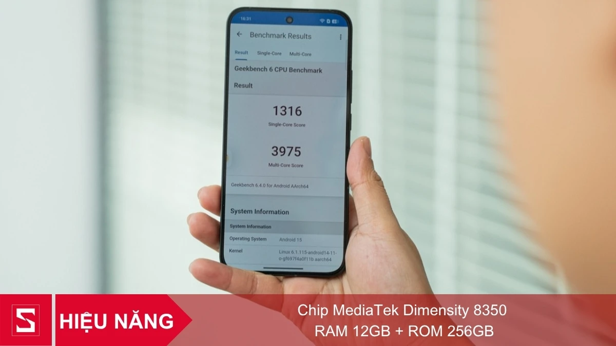 Smartphone OPPO Reno14 5G có cấu hình 12GB RAM và bộ nhớ trong 256GB ROM