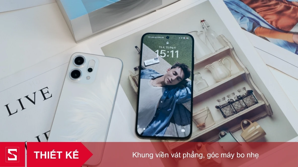 Reno 14 có 2 phiên bản Mermaid và xanh Luminous mặt lưng kính sang trọng