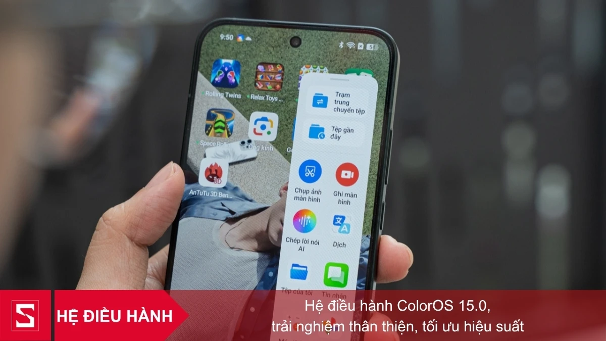Hệ điều hành ColorOS mới, nhiều tiện ích thông minh