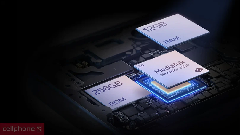 Smartphone OPPO Reno14 5G có cấu hình 12GB RAM và bộ nhớ trong 256GB ROM