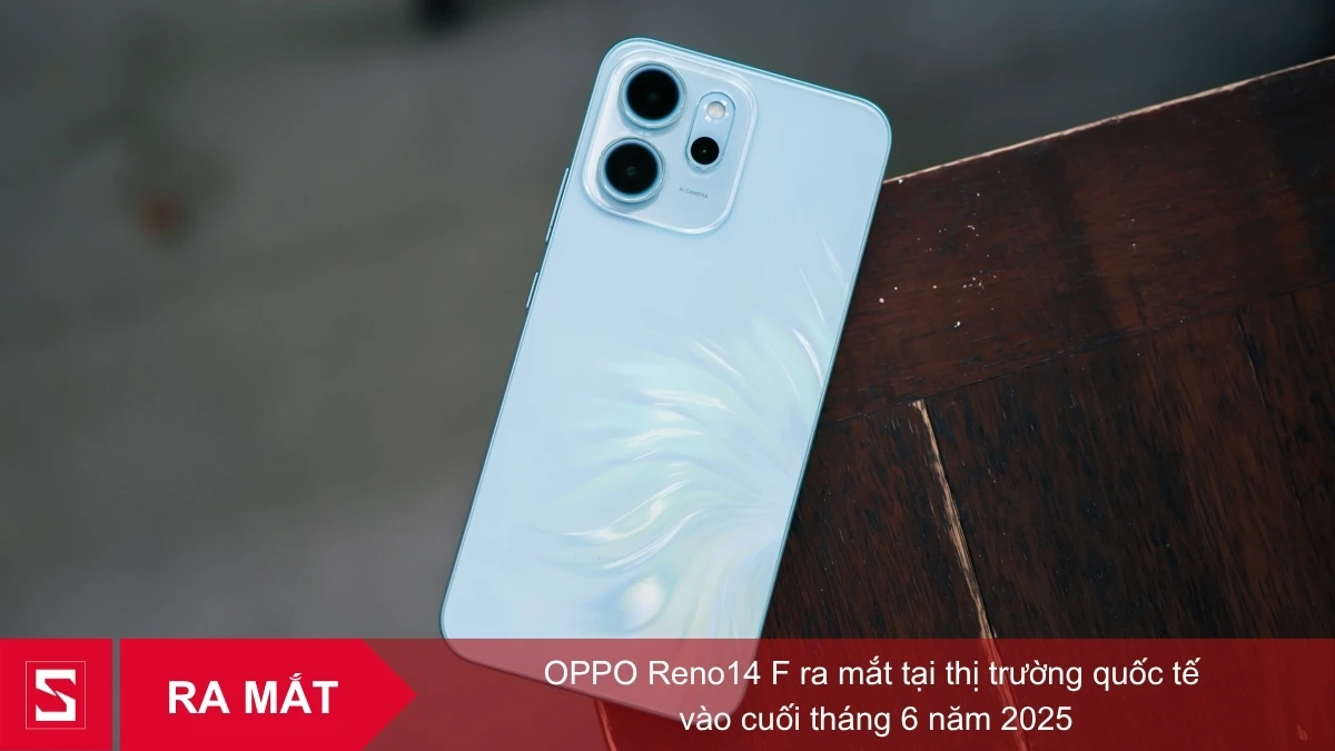 Điện thoại OPPO Reno14 F có thiết kế thời thượng và đẹp mắt