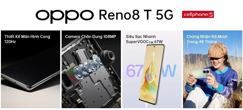 Đánh giá điện thoại OPPO Reno8 T - Thiết kế bắt mắt, cấu hình cực đỉnh