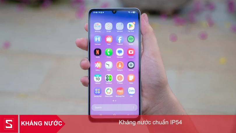 Samsung A06 - chống nước IP54