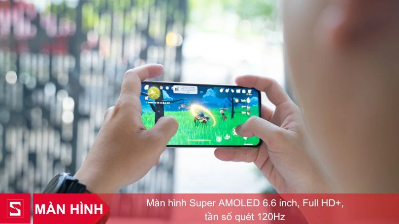 Màn hình AMOLED, 120Hz mượt mà