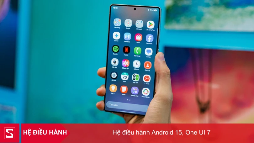 Android 15 trang bị trên SS S25 Ultra