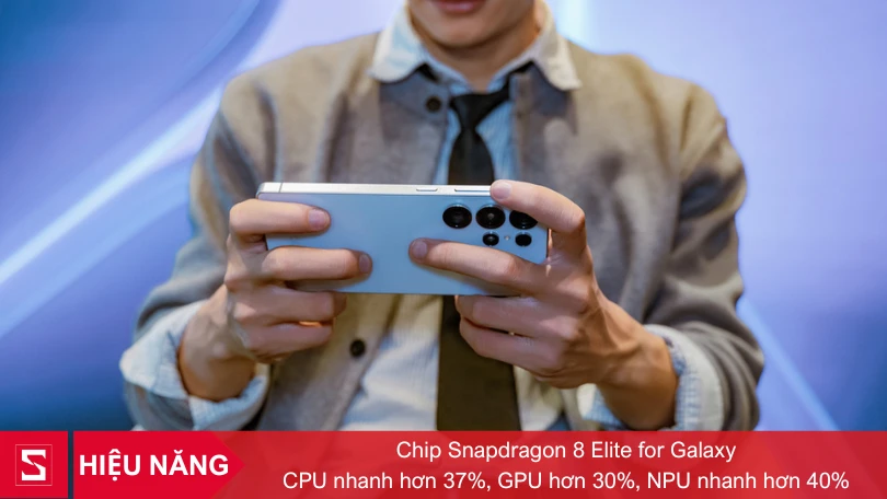 Snapdragon 8 Elite mạnh mẽ trên Samsung S25 Ultra 5G