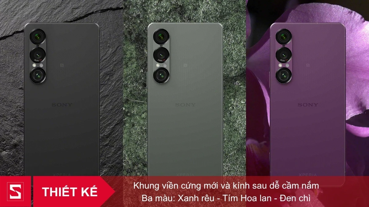 Thiết kế điện thoại Sony Xperia 1 VII