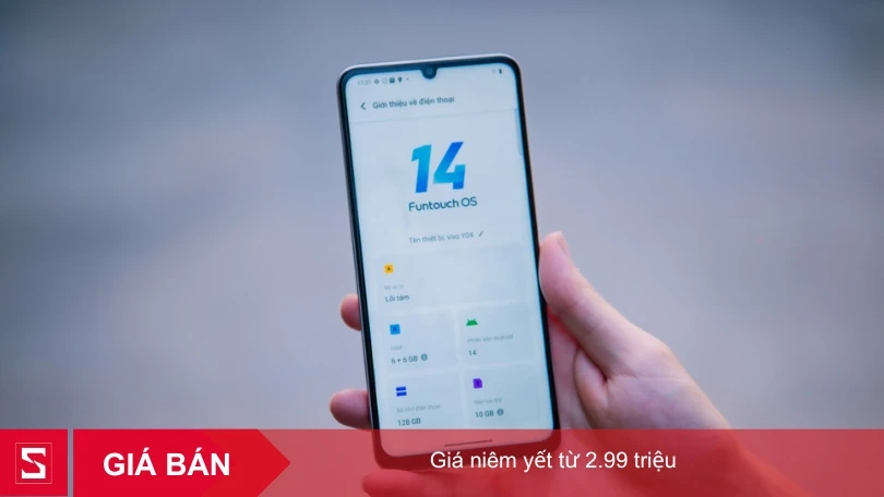 Điện thoại vivo Y04 giá bao nhiêu