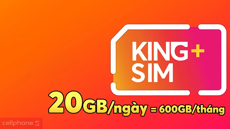 Sim Data 4G Vietnamobile King Plus 20GB/ngày 12 tháng