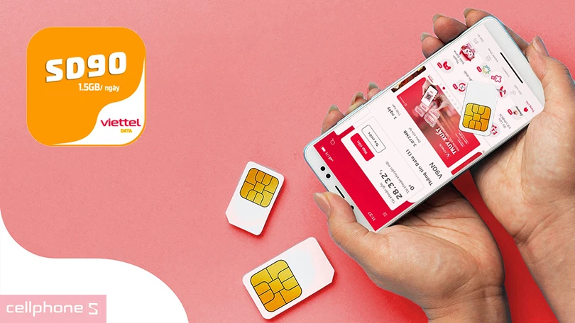 Chi phí gia hạn  Sim 4G Viettel SD90 1.5GB/ngày free 6 tháng