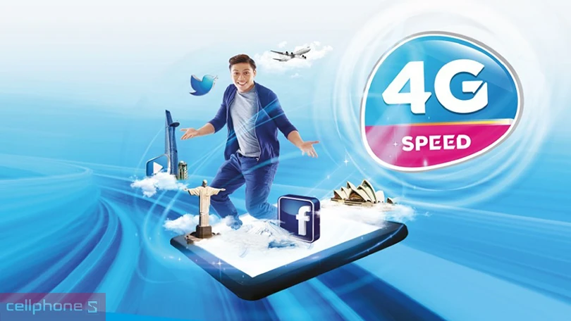 4GB/ngày sử dụng trong 30 ngày, tốc độ cao chuẩn 4G