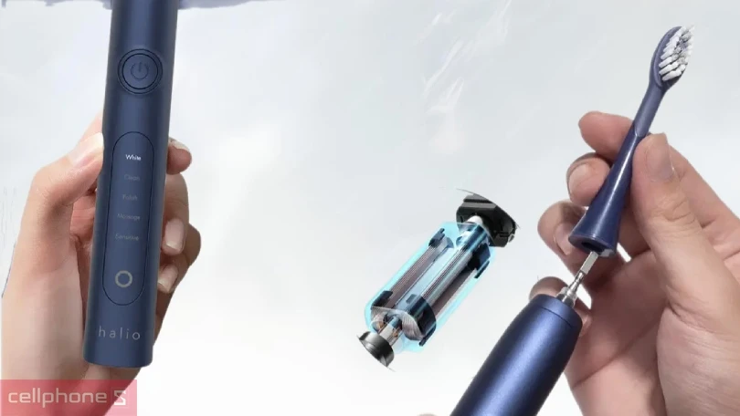 Bàn chải điện Halio Sonic Whitening Toothbrush Pro – Làm sạch êm ái