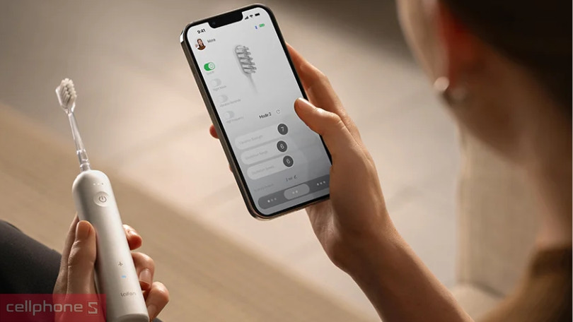 Hướng dẫn thao tác sử dụng bàn chải điện Laifen Wave Alumium LFTB01 A trên smartphone chi tiết