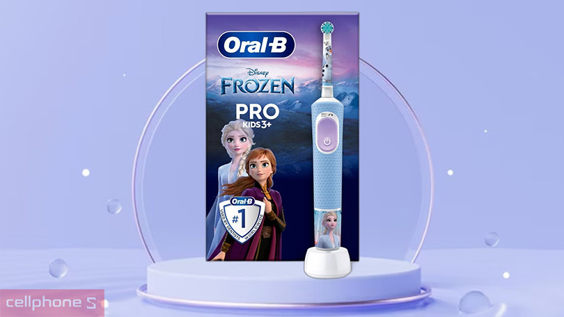 Bàn chải điện trẻ em Oral-B Pro D100 Disney Frozen - Tính năng hiện đại, làm sạch hiệu quả
