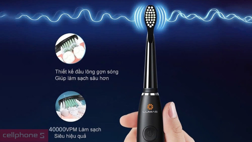 Thời lượng pin của bàn chải điện Lumias Set 900B
