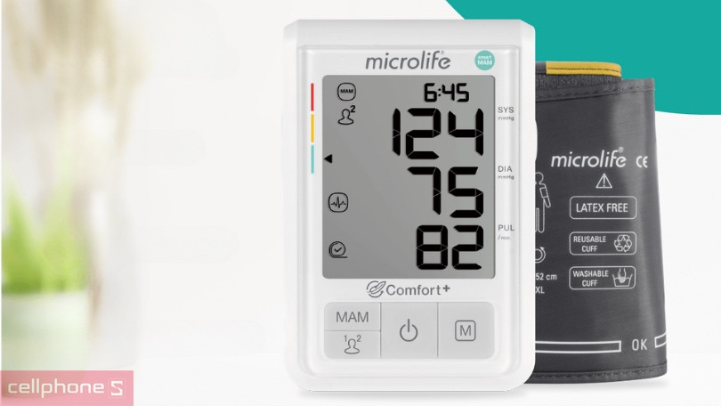 Máy đo huyết áp bắp tay Microlife B3 Comfort - Nâng cao độ chính xác, hỗ trợ chứng rối loạn nhịp tim