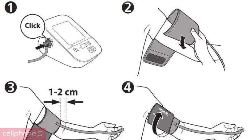 Hướng dẫn dùng máy đo huyết áp bắp tay Omron HEM-7142T1