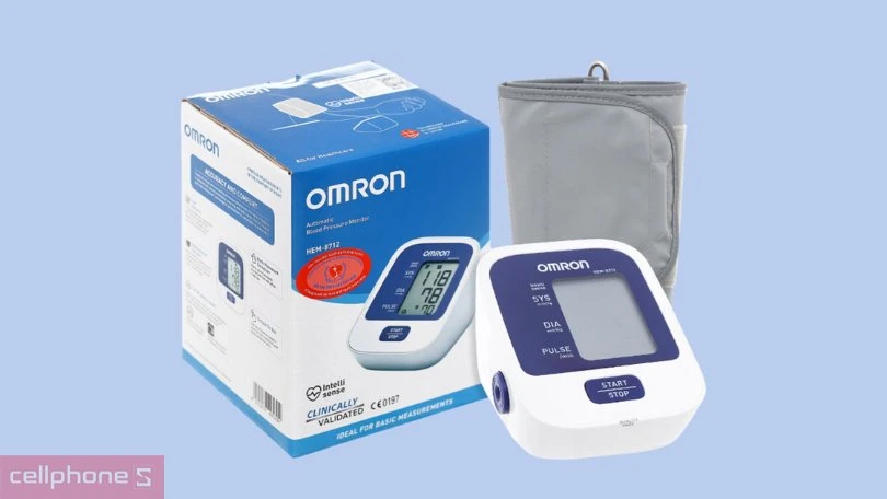 Máy đo huyết áp bắp tay Omron Hem-8712 - Nhỏ gọn, đo lường chính xác 
