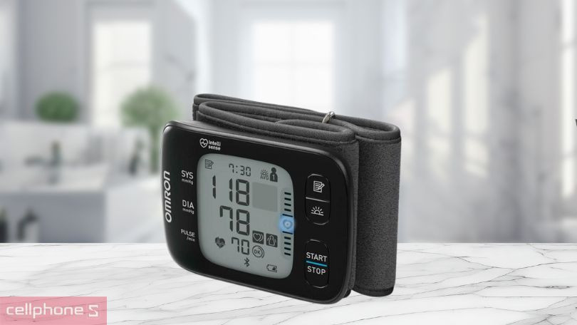 Máy đo huyết áp cổ tay Omron HEM-6232T - Theo dõi huyết áp hoàn hảo tại nhà
