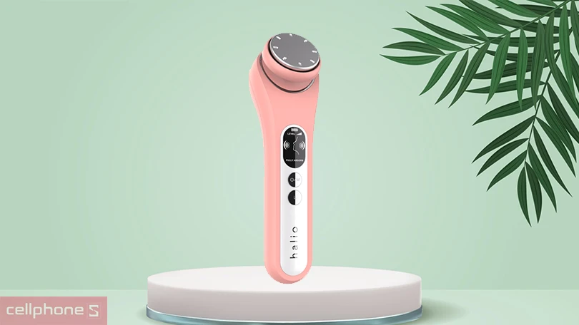 Máy massage đẩy tinh chất Halio ion Hot Cool Beauty Device Coral - Chăm sóc da chuẩn spa