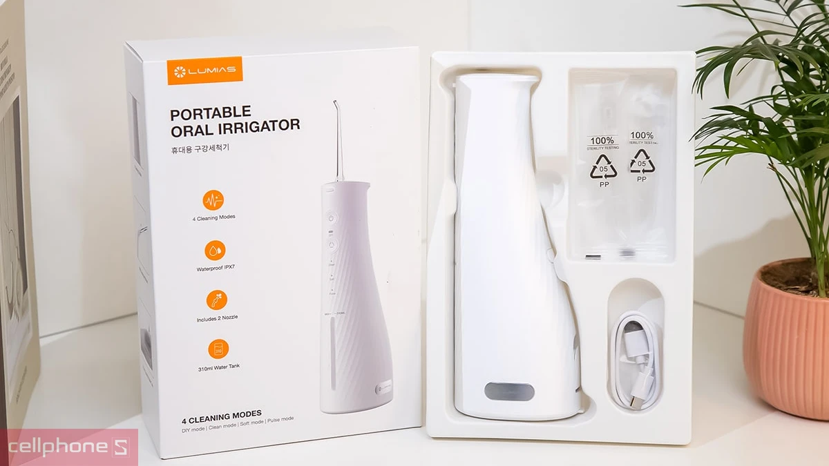 Pin và thời lượng sử dụng của máy tăm nước Lumias LWF-310W