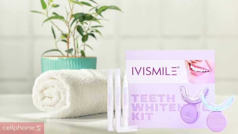 Bộ kit làm trắng răng iVSmile IVI-04K-3 - Thiết kế 1 nút nhấn dễ dàng và chất liệu cao cấp