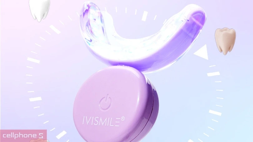 Bộ kit làm trắng răng iVSmile IVI-04K-3 - Thiết kế 1 nút nhấn dễ dàng và chất liệu cao cấp