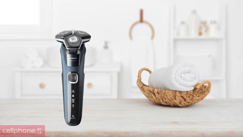 Máy cạo râu khô và ướt philips S5880/20 - Khả năng cạo râu tối đa 60 phút