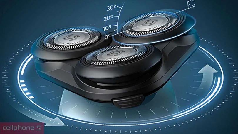 Máy cạo râu khô và ướt Philips S5444/03 tiện ích, hiệu quả