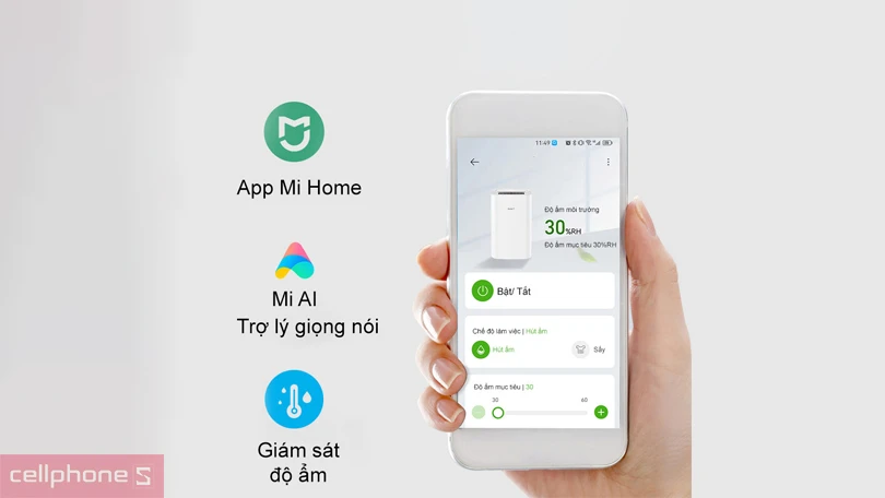 Hướng dẫn sử dụng máy lọc không khí Xiaomi Smart Dehumidifier Lite