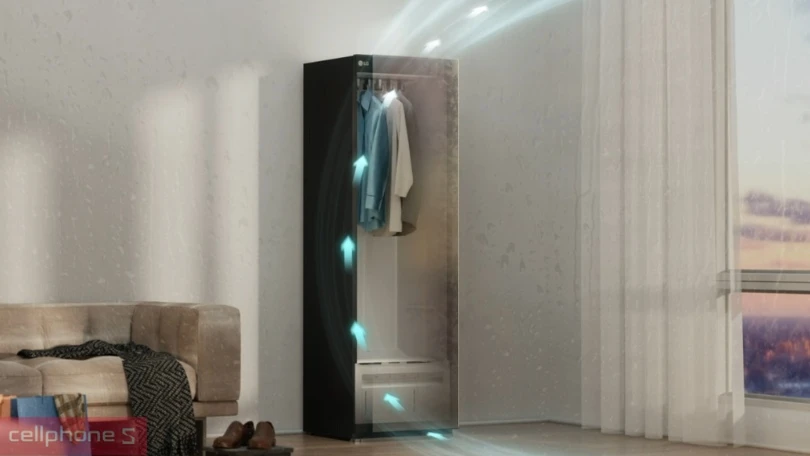 Tính năng trên tủ chăm sóc quần áo thông minh LG Styler Inverter 5 móc SC5MNR4G