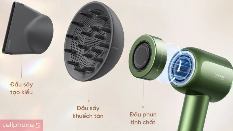 Máy sấy tóc Dreame Glory Master chất lượng, chăm sóc tóc hoàn hảo